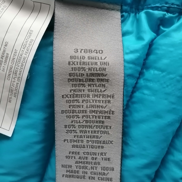 Girl's down puffer vest (packable) - Picture 4 of 5